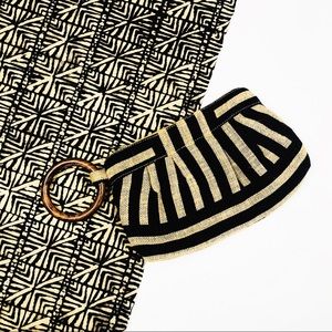 Mud Pie Jute Cuff Clutch— NWOT